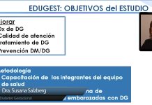 Diabetes gestacional: EDUGEST: objetivos, diseño